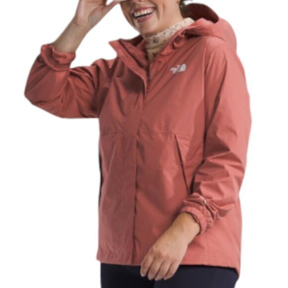 THE NORTH FACE Waterproof Antora Jacket w/ Hood Light Mahogany Women's 2X Plus N - Picture 2 of 16